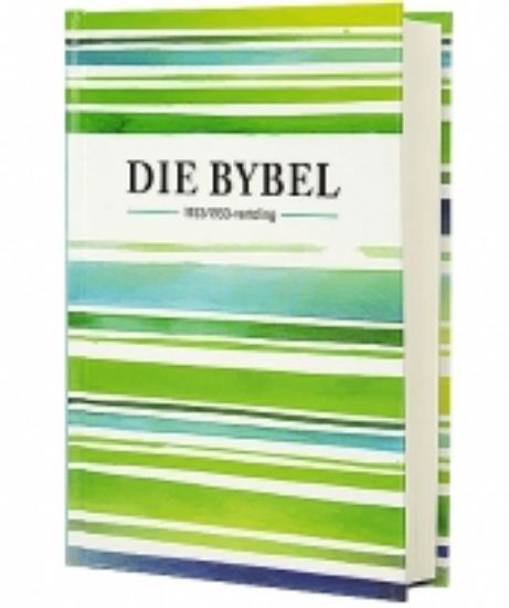 Picture of Bybel '33/53 - Groen en blou gestreep Hardeband (Meduim)