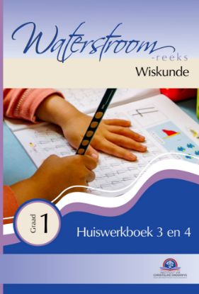 Picture of Wiskunde Gr 1 Huiswerkboek 3 / 4 (Waterstroom) Swart/Wit