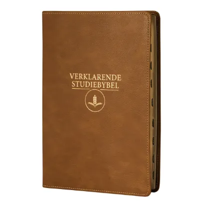Picture of Bybel '33/53 - Verklarende Studiebybel Karamel Kunsleer